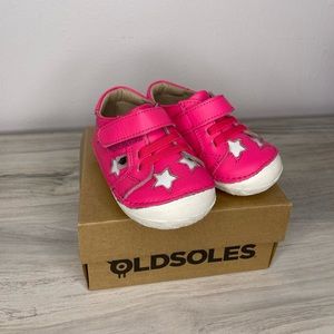 Neon Pink old soles shoes for baby girls